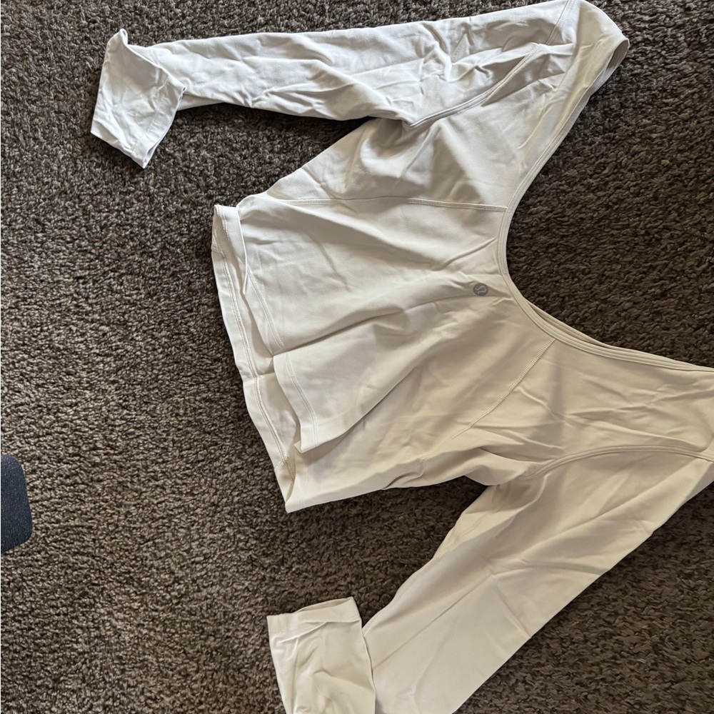 Lululemon Athletica White Long Sleeve Shirt